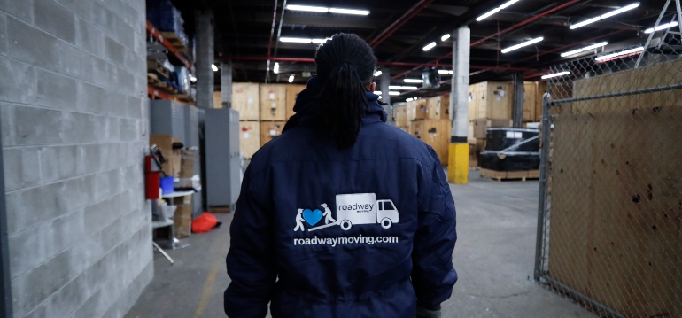 a mover in a storage facility