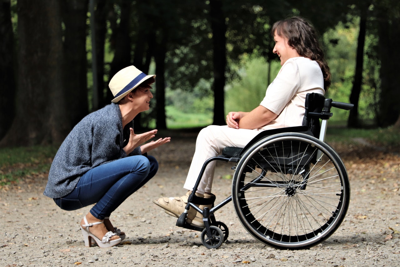 person in wheelchair