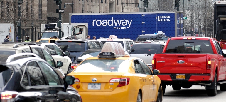Traffic: a main problem when moving in NYC in the summer