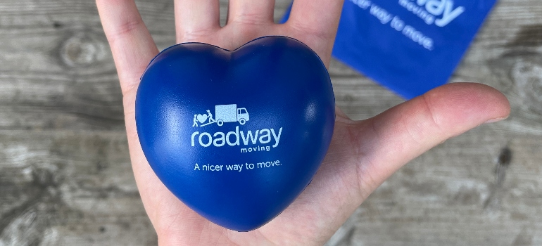 blue roadway heart