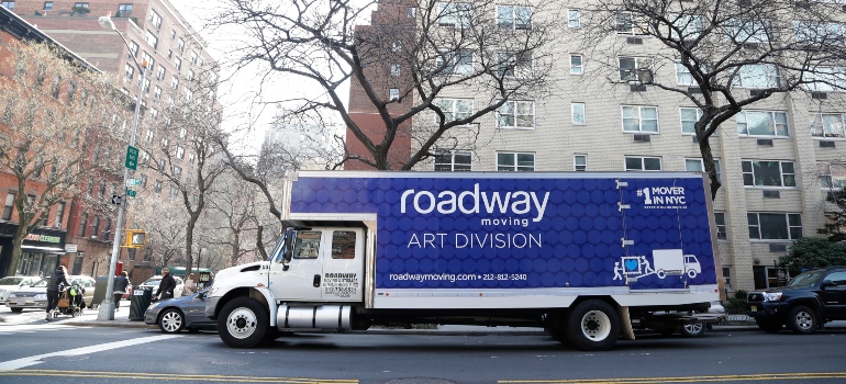 big Roadway truck representing the one you should be using when moving to a smaller NYC apartment