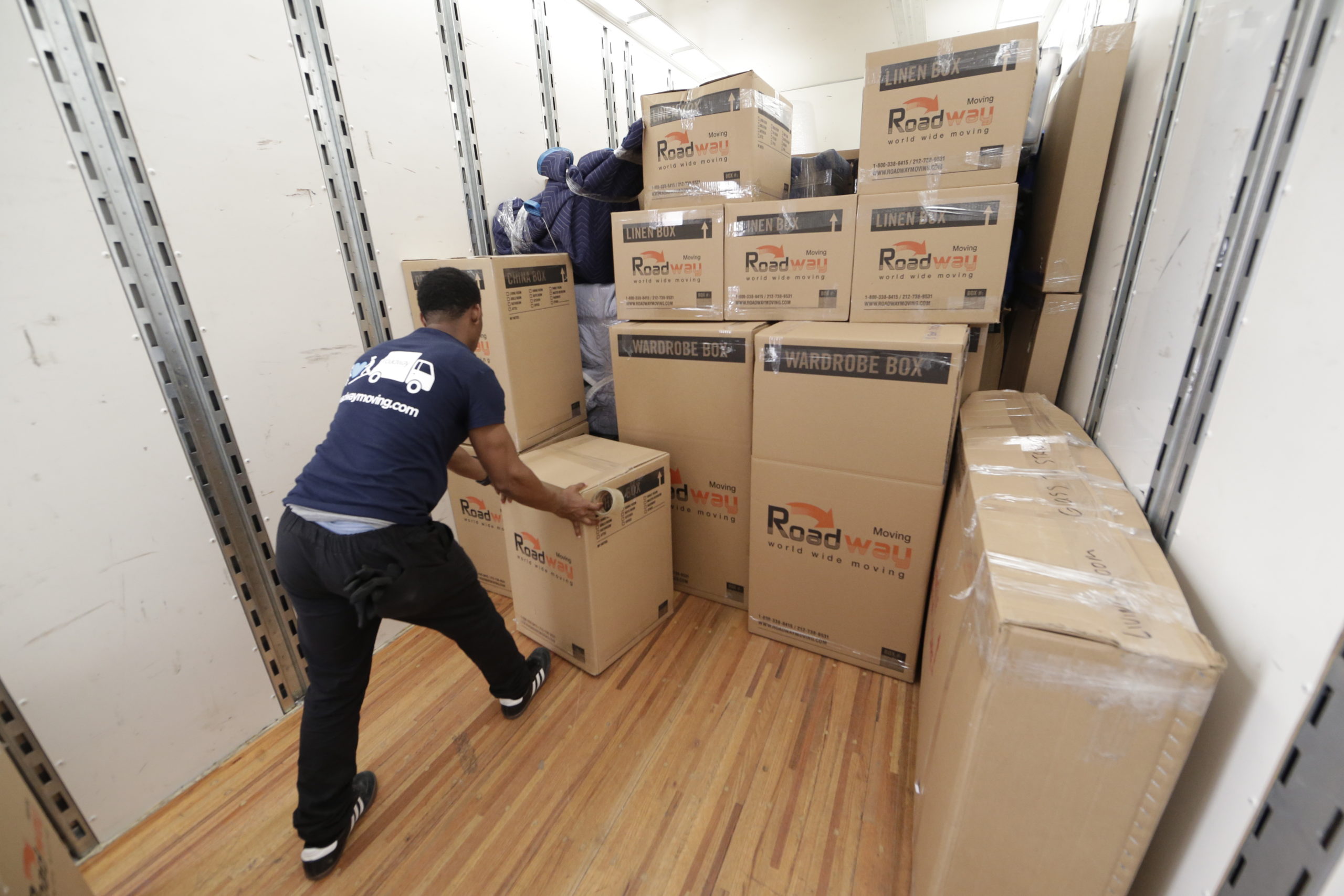 Movers move large items internationally