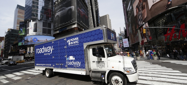 Roadway moving truck