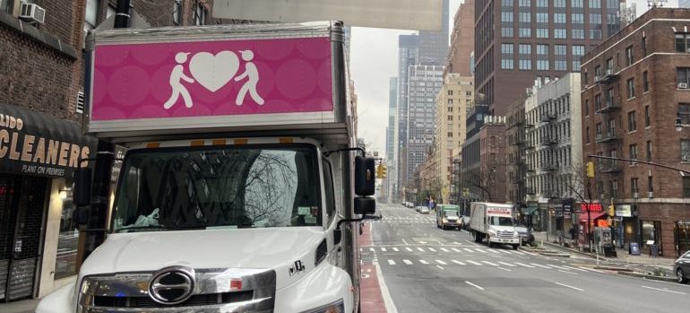 Roadway truck in NYC streets