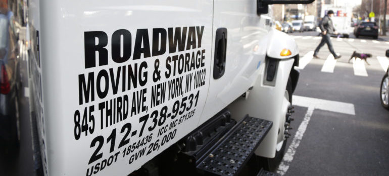 Roadway moving and storage truck