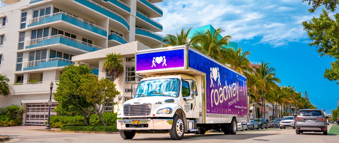 Roadway Moving's truck in Florida, during a move