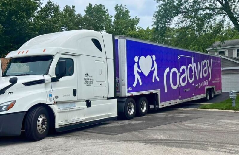 Roadway Moving's long distance truck trailer
