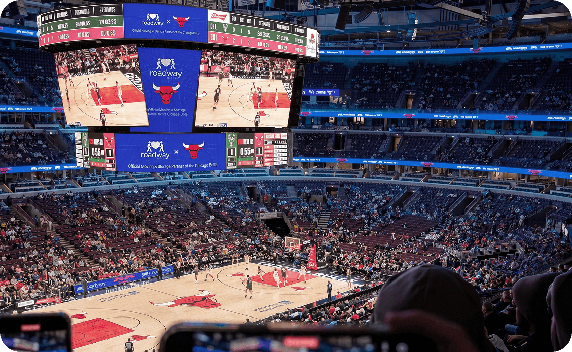 Wide United Center stadium view
