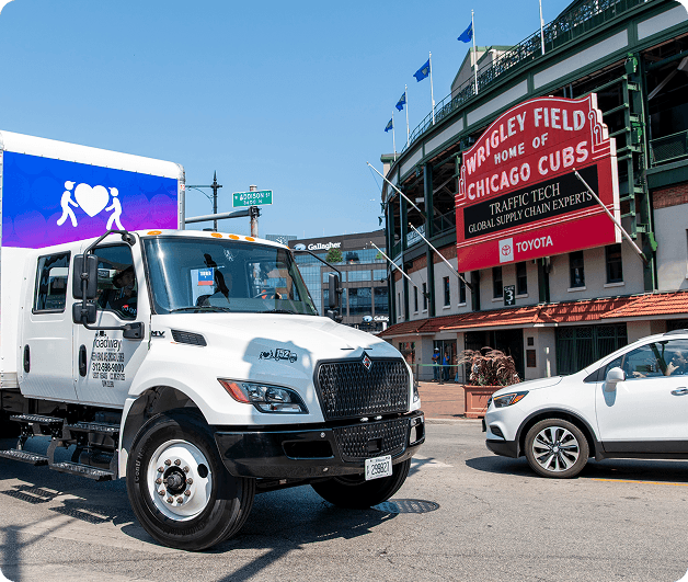 Roadway Moving Chicago Bulls truck