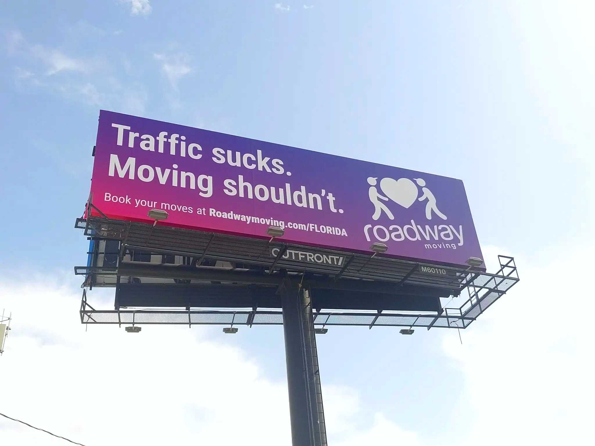 Roadway Moving billboard at I-95 and NW 72nd Street, Little River Miami