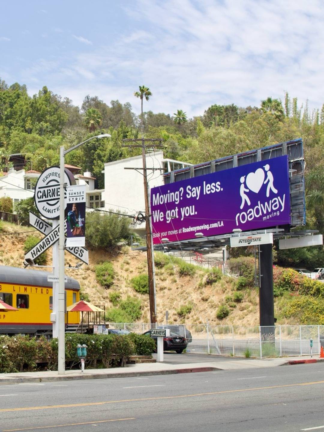 Roadway Moving billboard on the Sunset Strip, West Hollywood