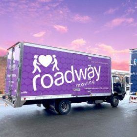 Roadway Moving truck